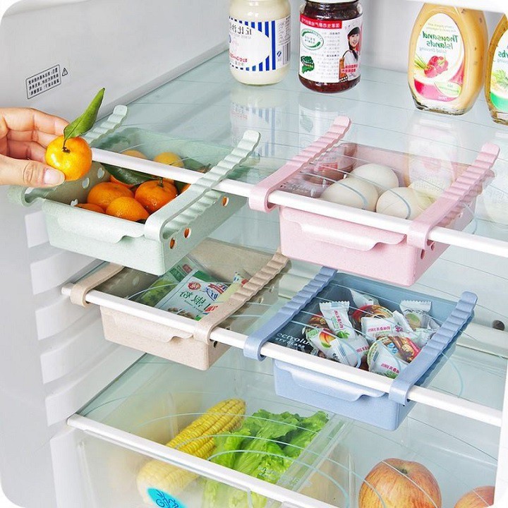Khay kẹp thông minh tiết kiệm không gian tủ lạnh