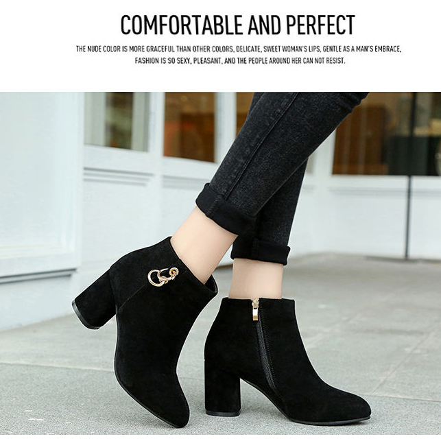 Giày Bốt Martin Nữ Cổ Thấp Thời Trang Anh size 35-43