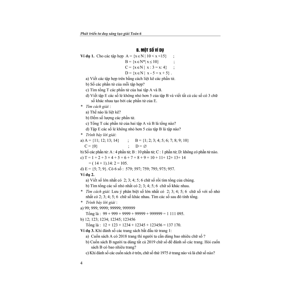 Sách - Phát Triển Tư Duy Sáng Tạo Giải Toán 6 Tập 1
