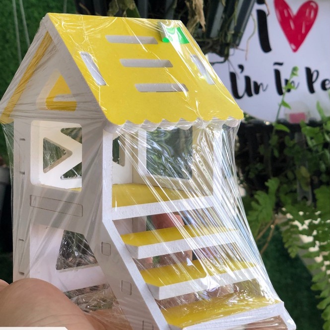 Nhà ngủ XỐP NHÀ SÀN NHỎ cho hamster, sóc, bọ, nhím, thú nhỏ