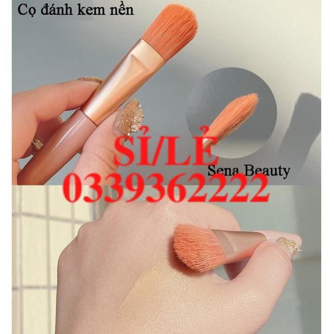 [ CHÍNH HÃNG ] Bộ cọ trang điểm make up cá nhân 8 cây tặng kèm túi zip Vintage Sena Beauty  HAIANHSHOP