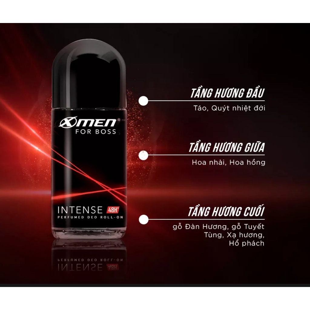 Lăn khử mùi X-men for boss hương intense 50ml