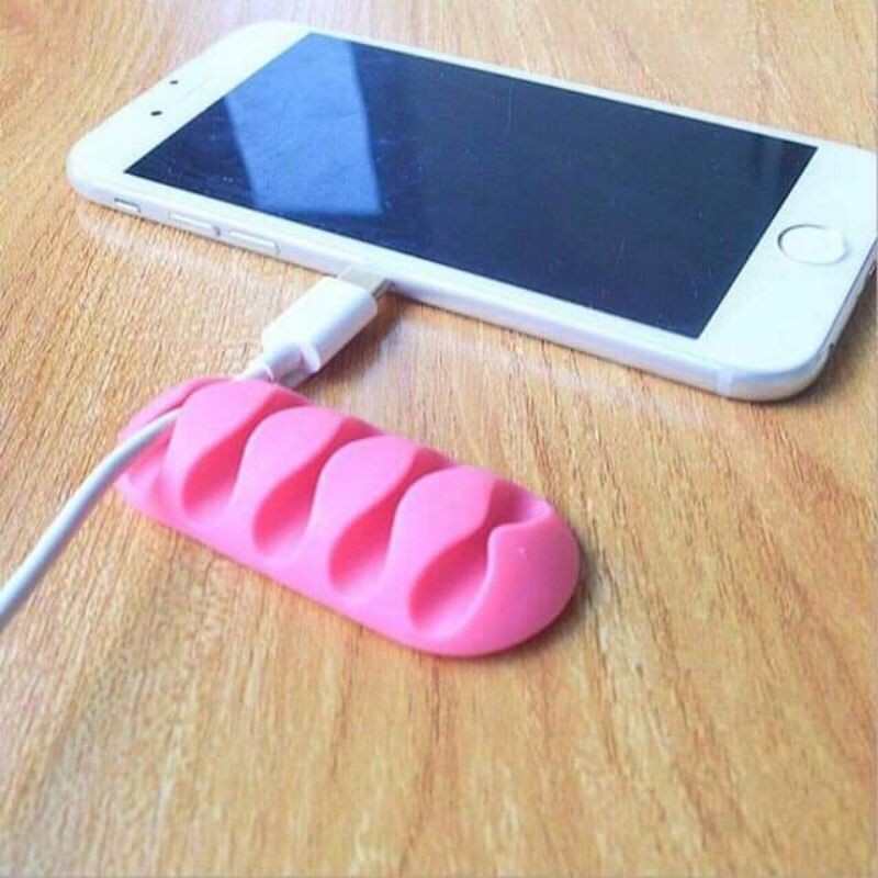 kẹp cố định dây cáp chống rối 5 khe silicon | BigBuy360 - bigbuy360.vn