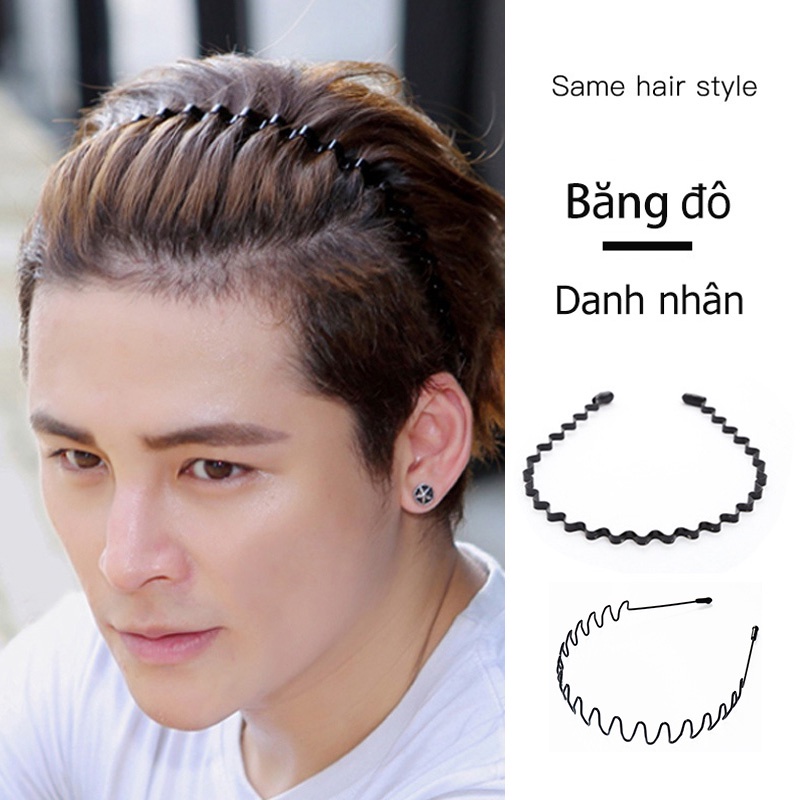 Băng đô bằng hợp kim thiết kế đơn giản thời trang cho nam