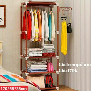 Giá treo quần áo 4 tầng đa dụng.