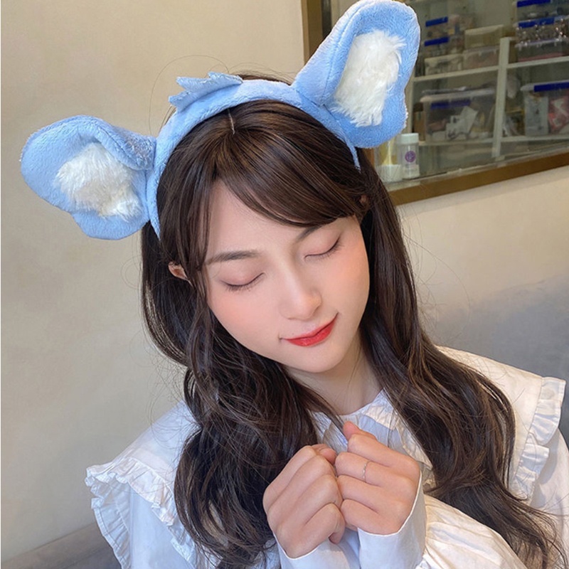 Băng Đô Cài Tóc Hình Tai Gấu Koala Hoạt Hình Bằng Lông Nhung Dễ Thương Xinh Xắn