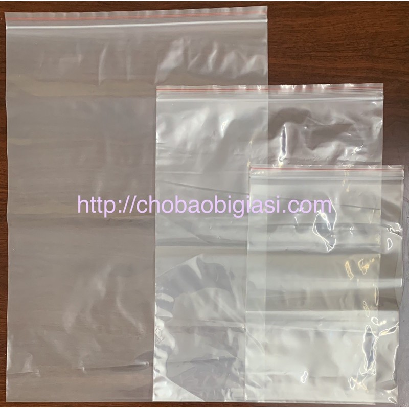 {1kg/ size} Túi zipper chỉ loại lớn, dày, (size 35, 40, 50, 60), hàng đẹp