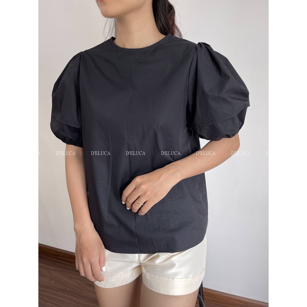 [Hình+Video Thật] Áo Kiểu Nữ Tiểu Thư Cổ Tròn Tay Bồng Dễ Thương Thời Trang Hàn Quốc | BigBuy360 - bigbuy360.vn