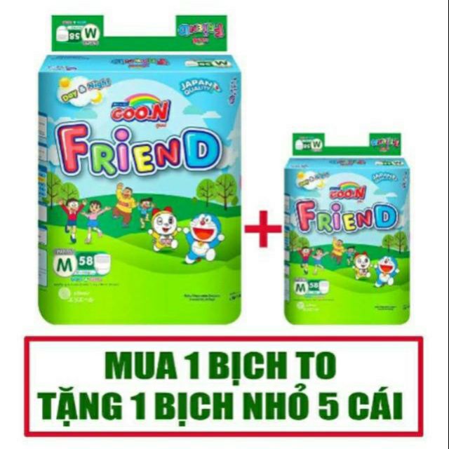 Tã quần Goon Friend S62, M68, L60, XL52, XXL46 mới