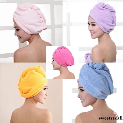 ❃WZ-Women Twist Dry Shower Microfiber Hair Wrap Towe