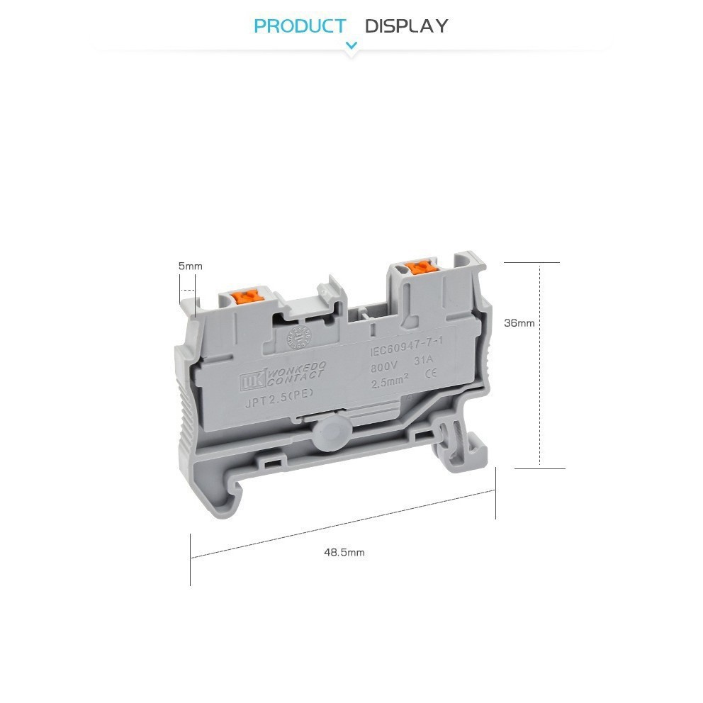Set 5 Khối Đấu Nối Dây Điện PT-2.5 PT2.5 Chuyên Dụng