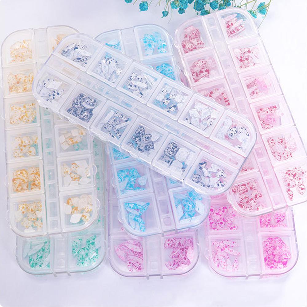 OCEANMAP Kính Đá Đính Móng Tay Lấp Lánh Nhiều Màu Chất Lượng Cao