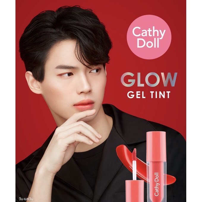 Cathy Doll Glow Gel Tint 2.4g,Son nước siêu lì Thái lan lâu trôi màu tự nhiên NỘI ĐỊA THÁI-anhduong.official.vn