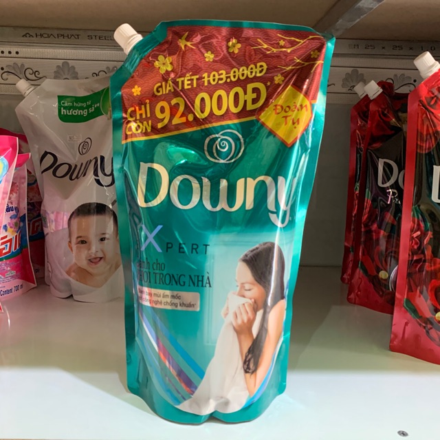 Nước xả vải Downy dành cho Phơi Trong Nhà , túi 1,5 L