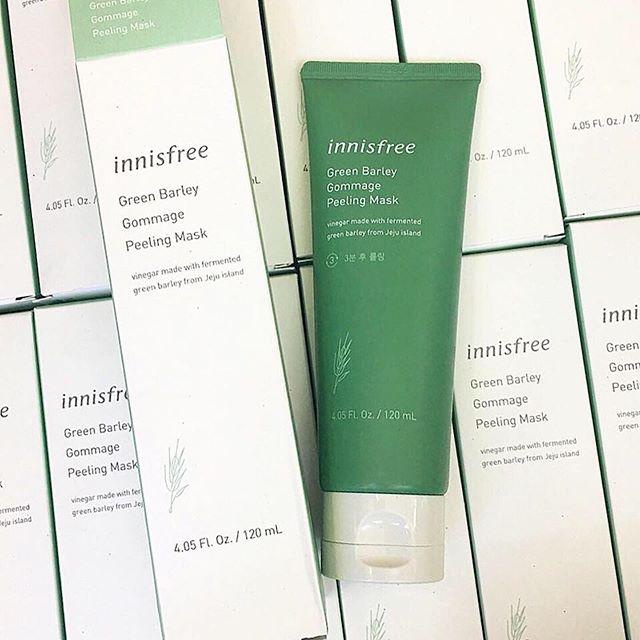 Mặt Nạ Tẩy Tế Bào Chết Chiết Xuất Từ Lúa Mạch Innisfree Green Barley Gommage Peeling Mask 120ml