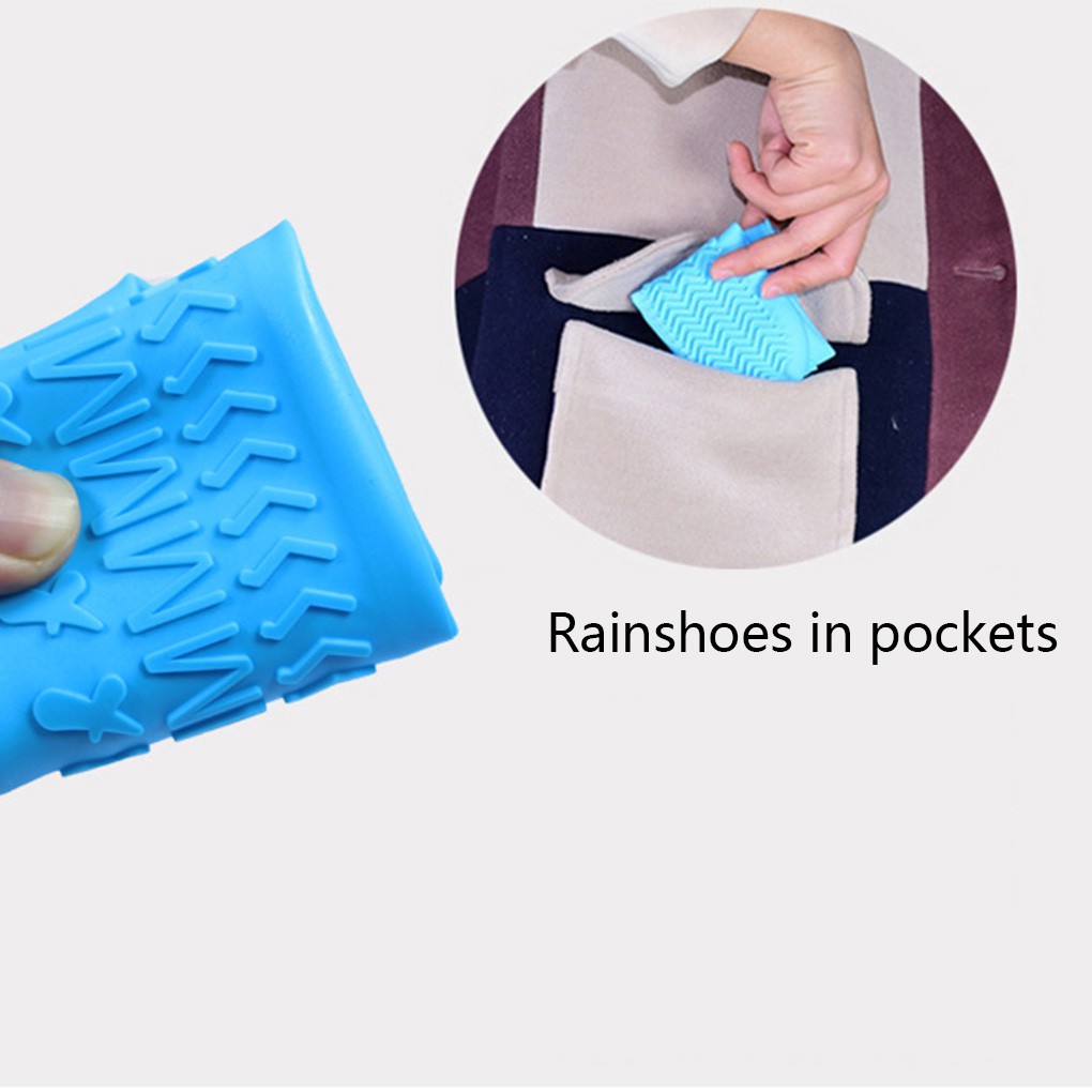 Vỏ bọc giày bằng silicon chống trượt bảo vệ đi trời mưa