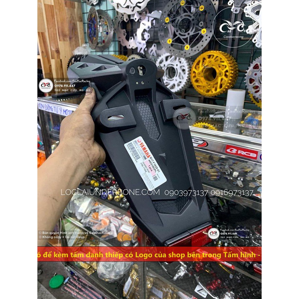 (Lưu ý chỉ có nhựa đen không có pass sắt và chụp đèn) Dè sau EX150 MALAY chính hãng Yamaha malay