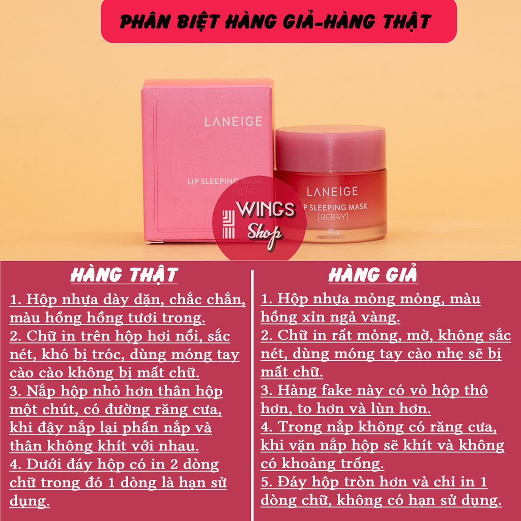 Mặt Nạ Ngủ Môi Laneige Vị Bery | Laneige Lip Speeping Mask Full Size mini 3g- 20g | Hàng Chính Hãng | BigBuy360 - bigbuy360.vn