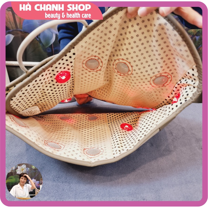 Đai Masssage Giảm Mỡ Bụng Đèn Photon Hồng Ngoại 6 Động Cơ Đai Giảm Béo Rung Quấn Nóng Máy Massage Bụng Mua Đai Tặng Dầu