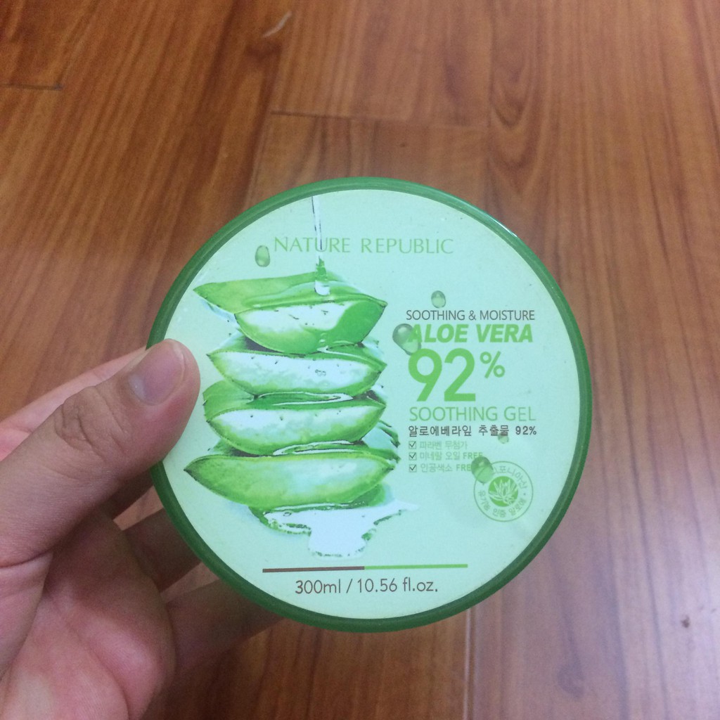 (Q1-HCM) Gel Nha Đam 92% (Nature Republic) - Kem Nha Đam Đa Năng - Gel Lô Hội Dưỡng Ẩm Làm Dịu Mát Da | BigBuy360 - bigbuy360.vn