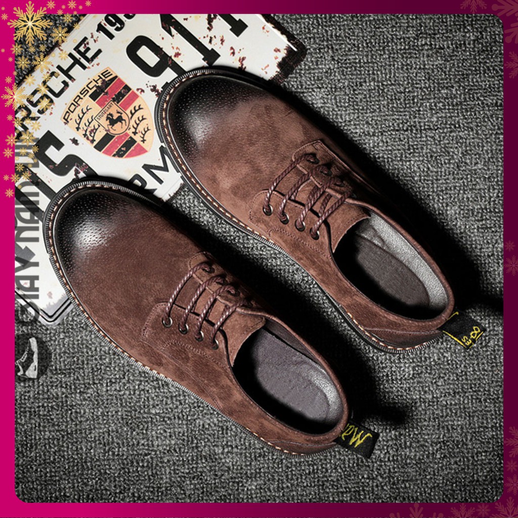 Giày Tây Nam - FREESHIP - Giày Da Lộn Nam Chất Chơi Đường Phố GNK20 | BigBuy360 - bigbuy360.vn