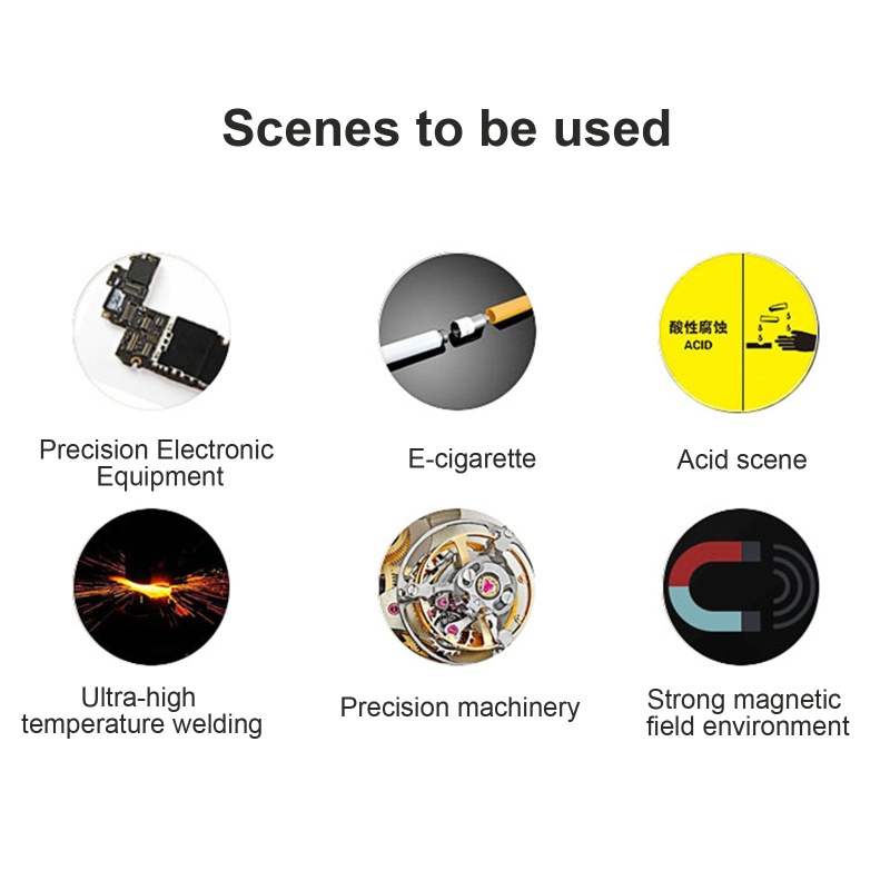 Bộ 3 Nhíp Gắp Bằng Gốm Cách Nhiệt Chống Tĩnh Điện 1300°C Không Dẫn Điện Không Dẫn Điện