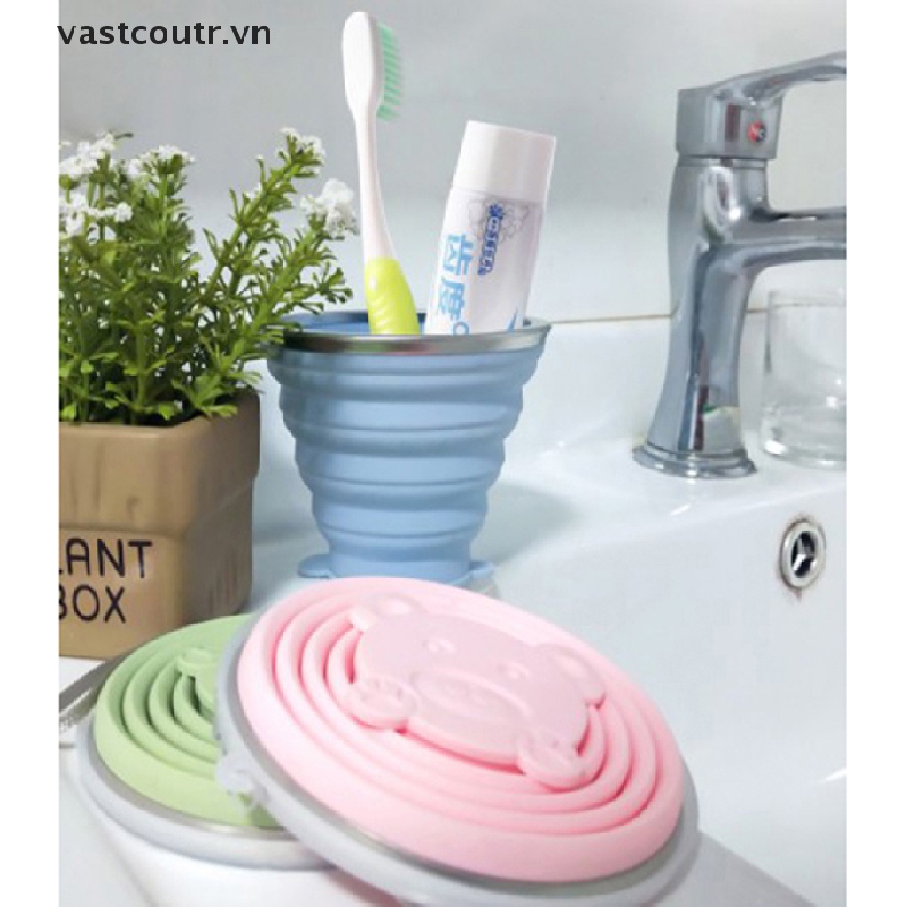 Cốc Uống Nước Silicone Có Thể Gấp Gọn Tiện Lợi