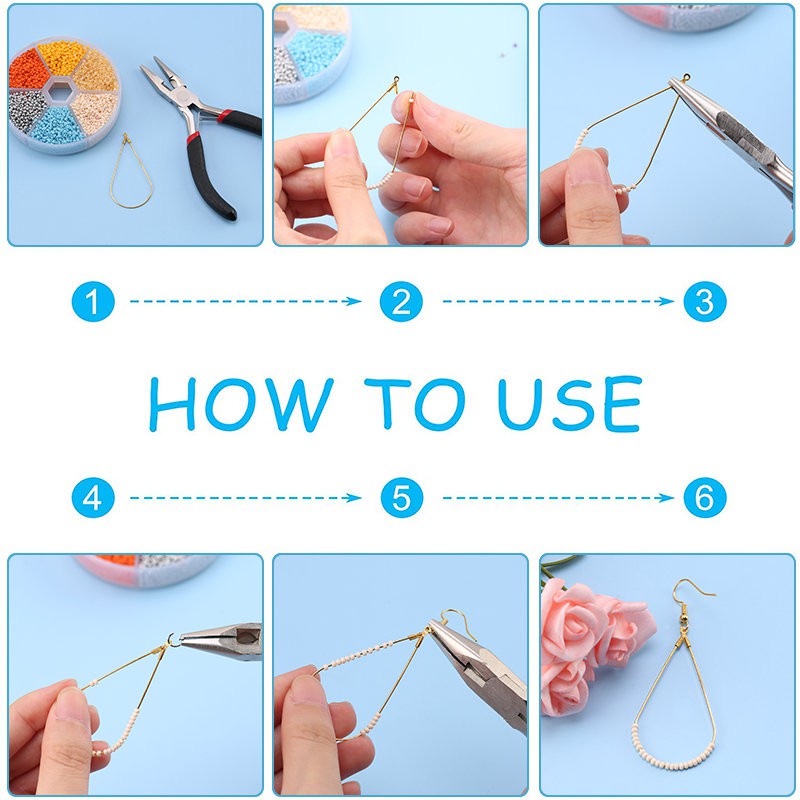 Bộ Hạt Xâu Chuỗi 2mm Bằng Kính Tròn Dùng Làm Trang Sức Thủ Công DIY