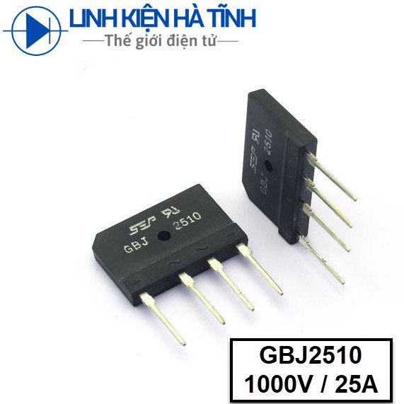 Cầu chỉnh lưu 25A cầu diode 25A bếp từ GBJ2510 mới 1000V / 25A