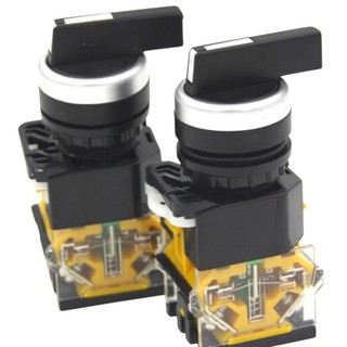 Công tắc xoay 2-3 vị trí LA38 phi 22 chuyển mạch cần dài giá rẻ