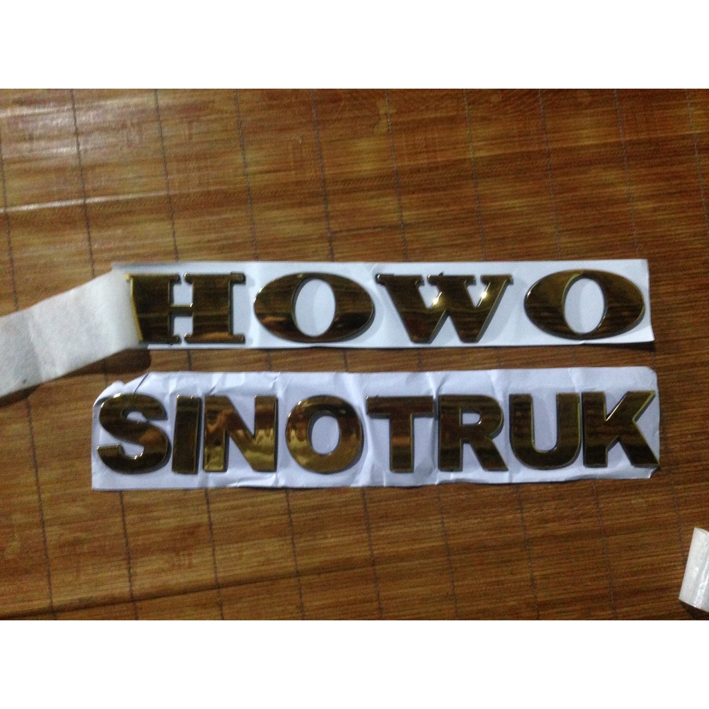 Chữ Howo, Sinotruck nhựa ABS màu Vàng