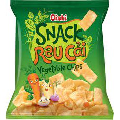Bịch 20 gói Bim bim Snack Rau Caỉ Vegetable chipS 8g/gói date mới chuẩn vị rau cải tuổi thơ