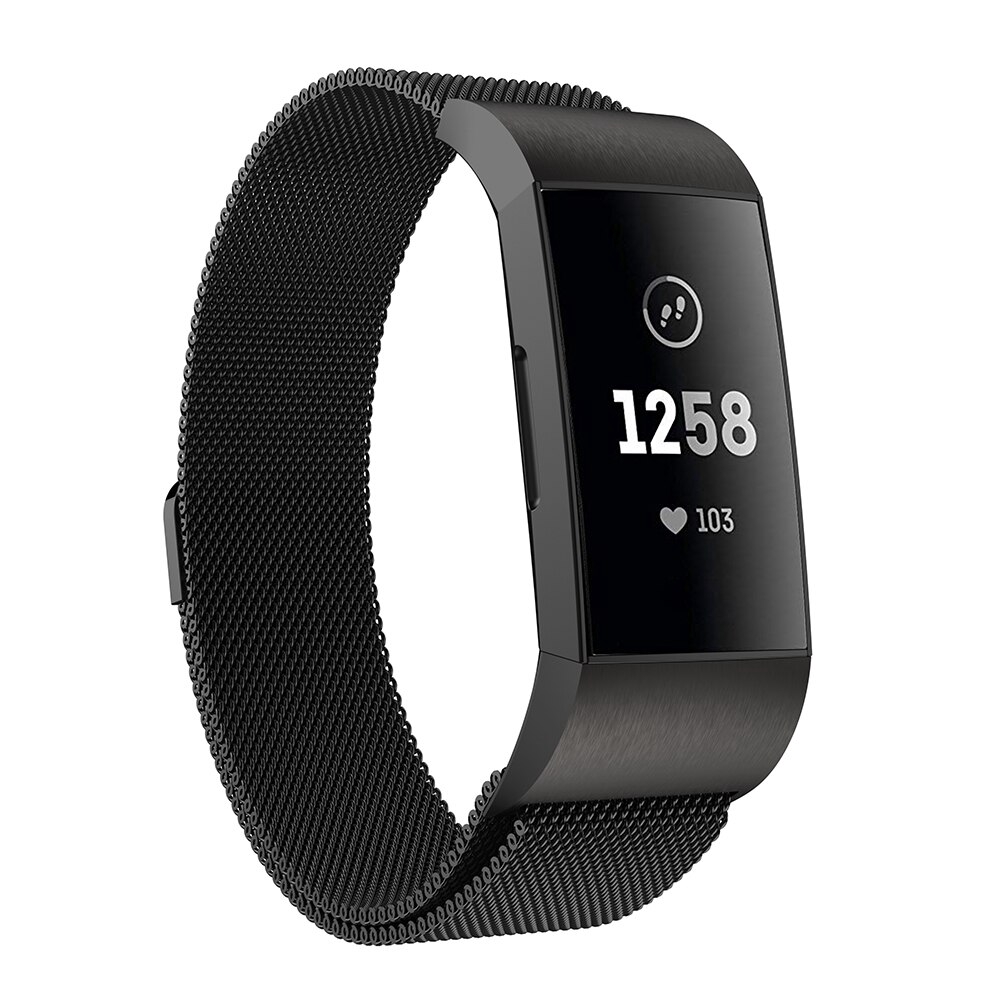 Dây Đeo Inox Milanese Cho Đồng Hồ Thông Minh Fitbit Charge 3 / 4 / 3 Se