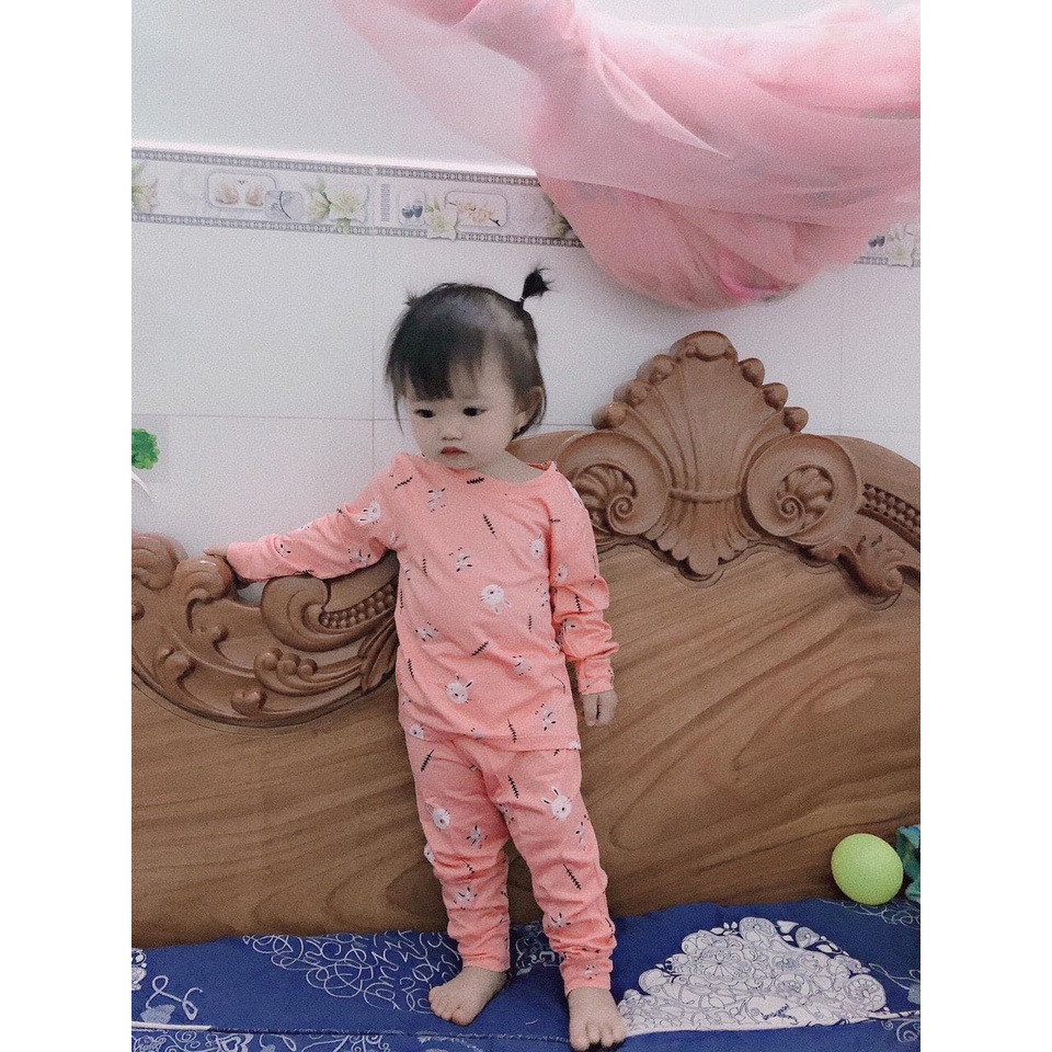 [Free Ship] Bộ Thun Lạnh Dài Tay Cho Bé Trai Bé Gái - Bộ Thu Đông Minky Mom Mềm Mịn Co Giãn Tốt - Họa Tiết Dễ Thương