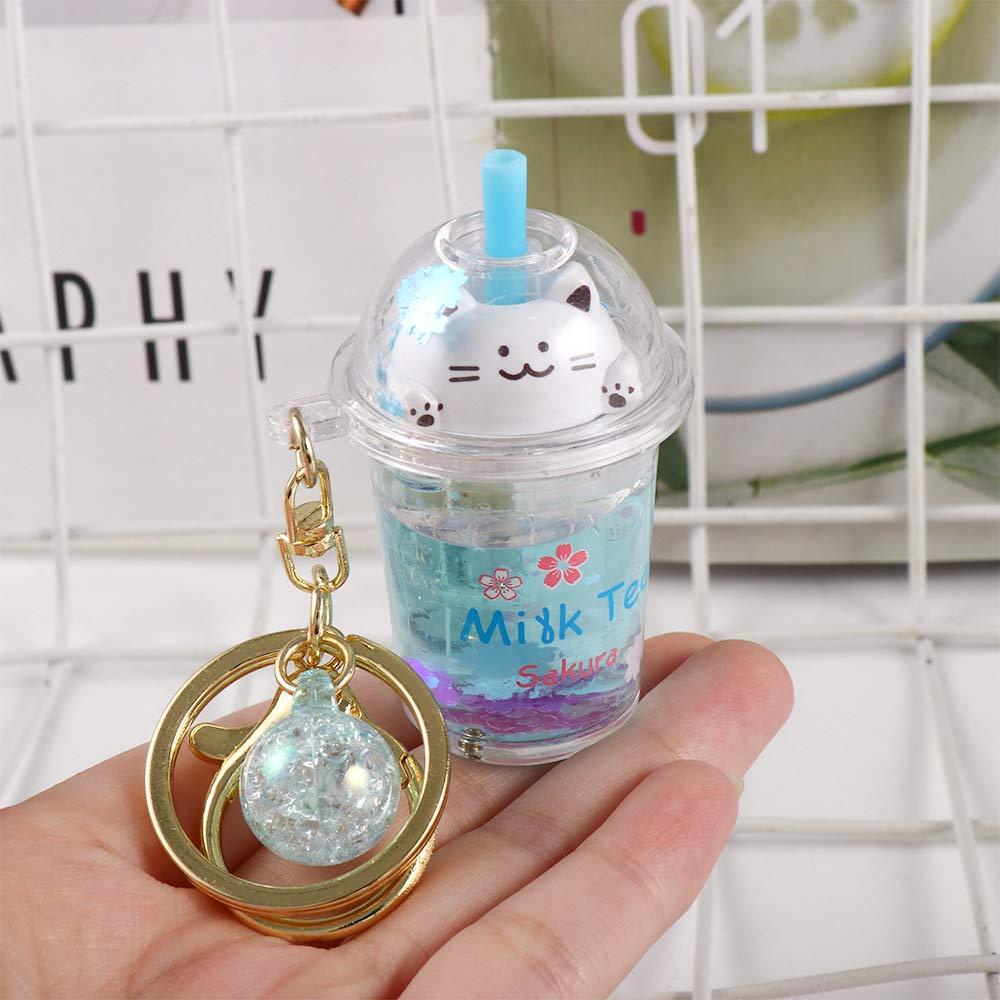 Móc Khóa Hình Bình Trà Sữa REBUY1 Dễ Thương