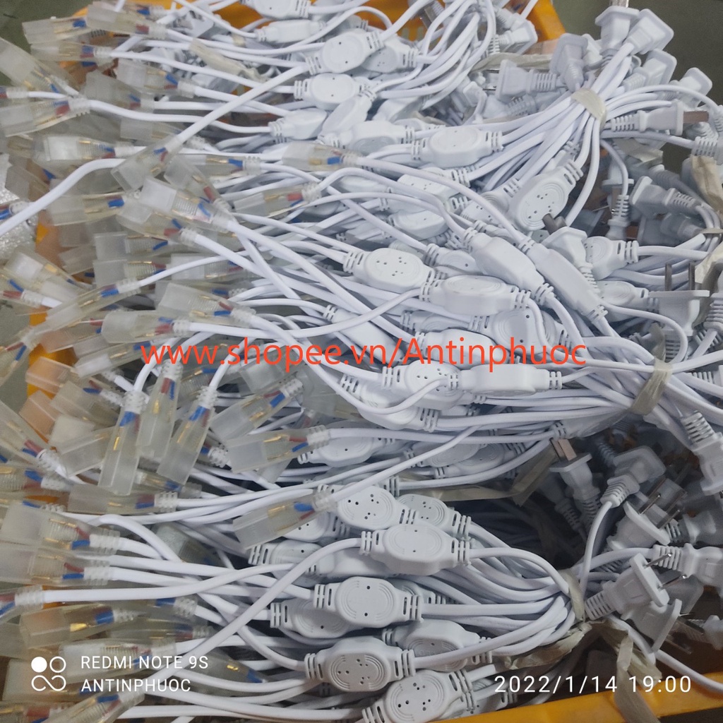 Nguồn cấp điện cho đèn led dây đôi 2835 ,5730 trang trí - cấp nguồn điện dây đèn led đôi KHÔNG CHỚP
