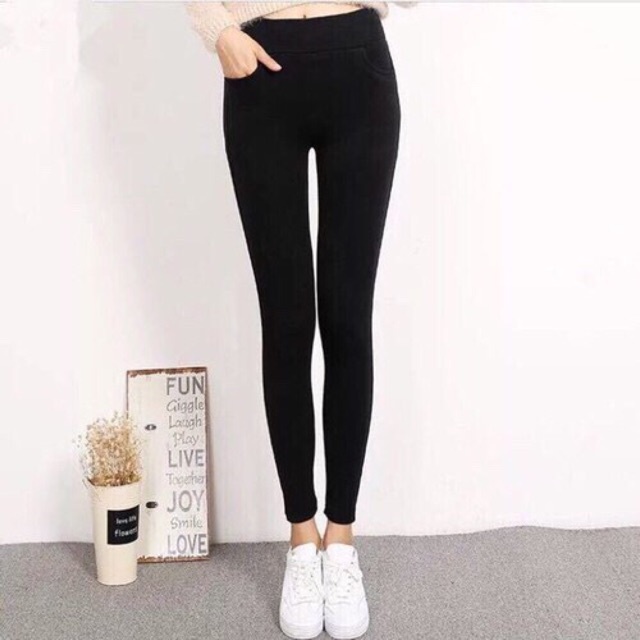 Quần legging nữ 💓Hot sale💓 Legging cạp cao nâng mông, lưng cao 5cm xuất Hàn