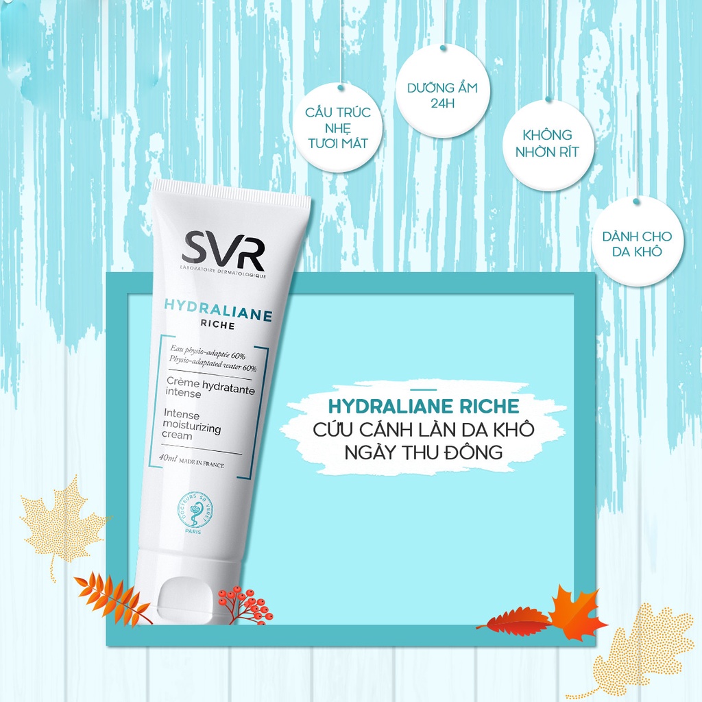 [DATE 09/23] Combo 20 gói sample Kem dịu da, tái tạo hư tổn, ngừa mụn chứa Kẽm, Magie, Mangan SVR Hydraliane (Pháp)