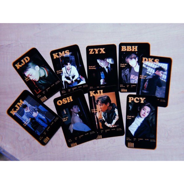 EXO member ID kit set/ Set hình thành viên EXO