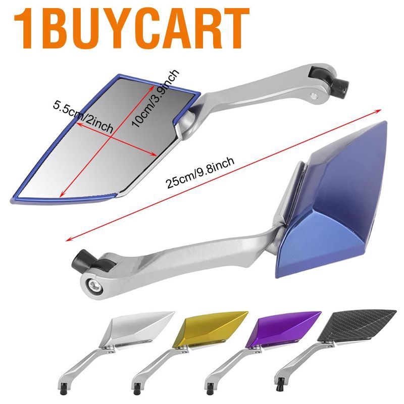 Cặp gương chiếu hậu hình thoi cho xe máy thiết kế độc đáo