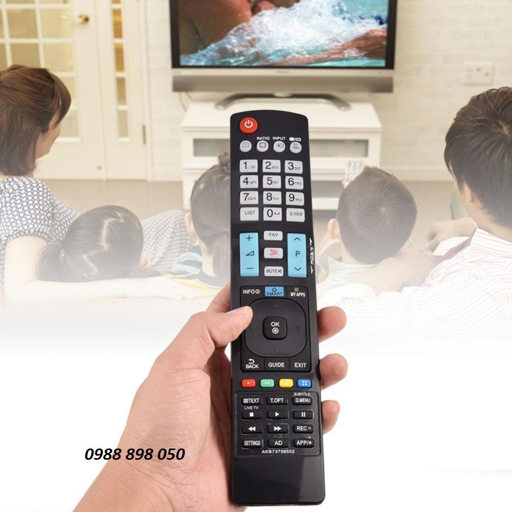 BÁN REMOTE ĐIỀU KHIỂN TIVI LG SMART (ĐEN-DÀI) AKB73756504 LỖI ĐỔI MỚI