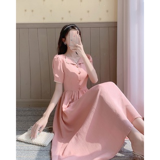 V101 - váy hồng pastel