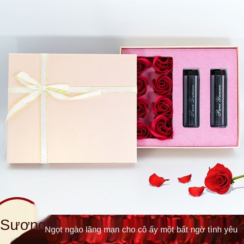 【Tán Tỉnh Thú Nhận】Cao Cấp, Son Môi Bộ Quà Tặng Bao Bì Để Gửi Cho Bạn Gái Ngày Valentine Chúc Mừng Sinh Nhật Món Quà Giá