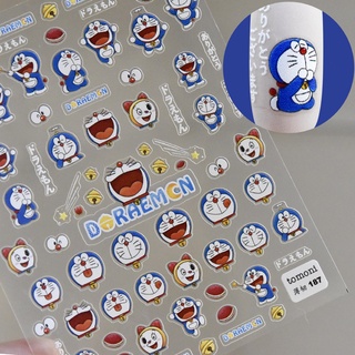 Miếng Dán Trang Trí Móng Tay Hình Doraemon Xinh Xắn