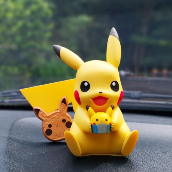 Mô Hình Nhân Vật Pikachu nhựa đặc PVC trang trí bàn làm việc, trưng bày hoặc làm đồ chơi