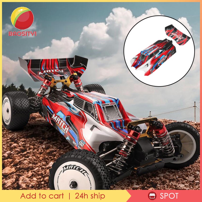 Phụ kiện vỏ thân và cánh gió cho xe hơi điều khiển từ xa Wltoys 104001 tỉ lệ 1/10