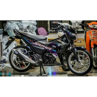 Tem rời raider đen - decal ruby