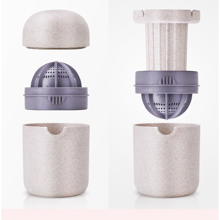 [FREESHIP] Dụng Cụ Vắt Cam Kiêm Ép Hoa Quả 2in1 Chất Liệu Nhựa Lúa Mạch An Toàn Tiện Lợi