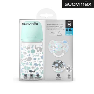 Bộ bình sữa 3 món Blue Memories Suavinex