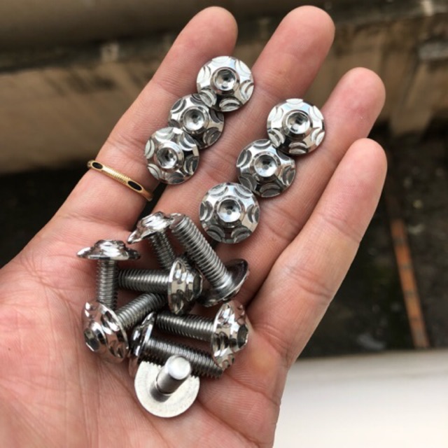 Ốc inox Thái 6li15  - 6li2